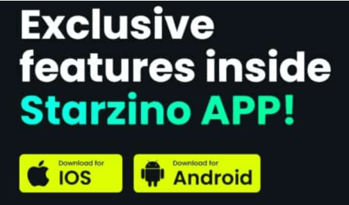 Mobiele app van Starzino Casino